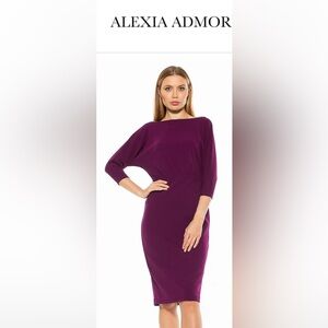 🛑SOLD 🛑NWT Alexia Admor Dolman Sleeve Dress - XL - Plumtastic